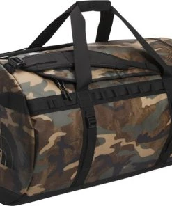 Women's Apparel The North Face Base Camp Duffel XL Kelp Tan TNF Camo Print/TNF Black OS