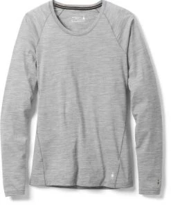 Base Layers Smartwool Women's Merino 150 Baselayer Long Sleeve Light Gray Heather