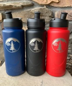 Evergreen Mountain Sports Hydration EMS Vacuum Insulated Stainless Steel Water Bottle | 22oz
