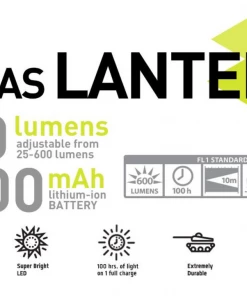 HybridLight Atlas 600 Camping Lantern/Charger - Black 5 HybridLight Atlas 600 Camping Lantern/Charger - Black