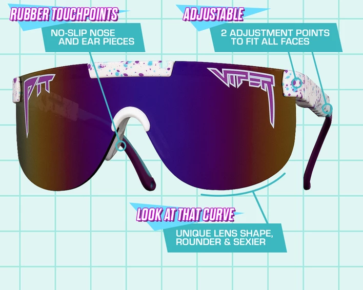 Accesories Pit Viper The Elliptical The JetskiNon-PolarizedMirror, Non-PolarizedWhite 2 Accesories Pit Viper The Elliptical The JetskiNon-PolarizedMirror, Non-PolarizedWhite