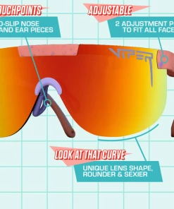 Pit Viper The Elliptical The Slammin'Non-PolarizedMirror, Non-PolarizedSalmon Accesories 6 Pit Viper The Elliptical The Slammin'Non-PolarizedMirror, Non-PolarizedSalmon Accesories