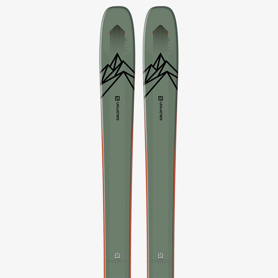 Salomon QST 106 Skis 20/21 Oil Green/Orange 1 Salomon QST 106 Skis 20/21 Oil Green/Orange